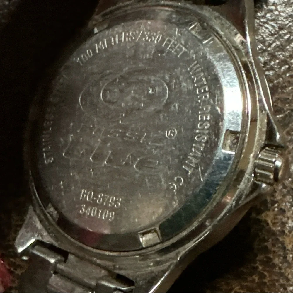 Vintage Fossil Blue (BQ-8793) Stainless Steel w/ Blue Dial Women's Watch. Works‎